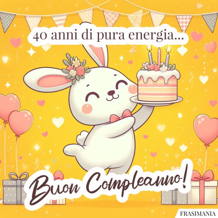 40 anni di pura energia… Buon Compleanno!