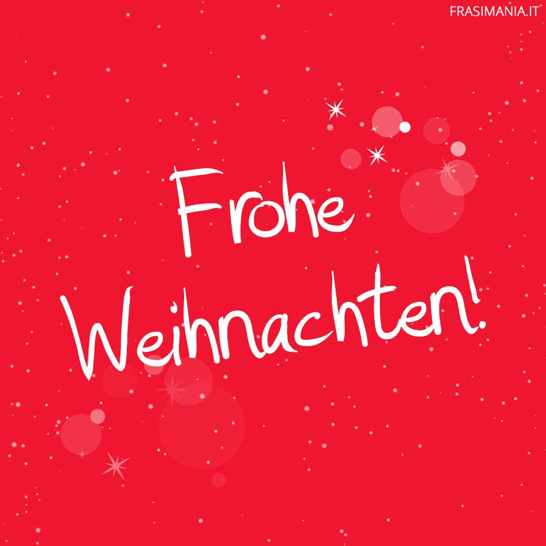 Frohe Weihnachten!