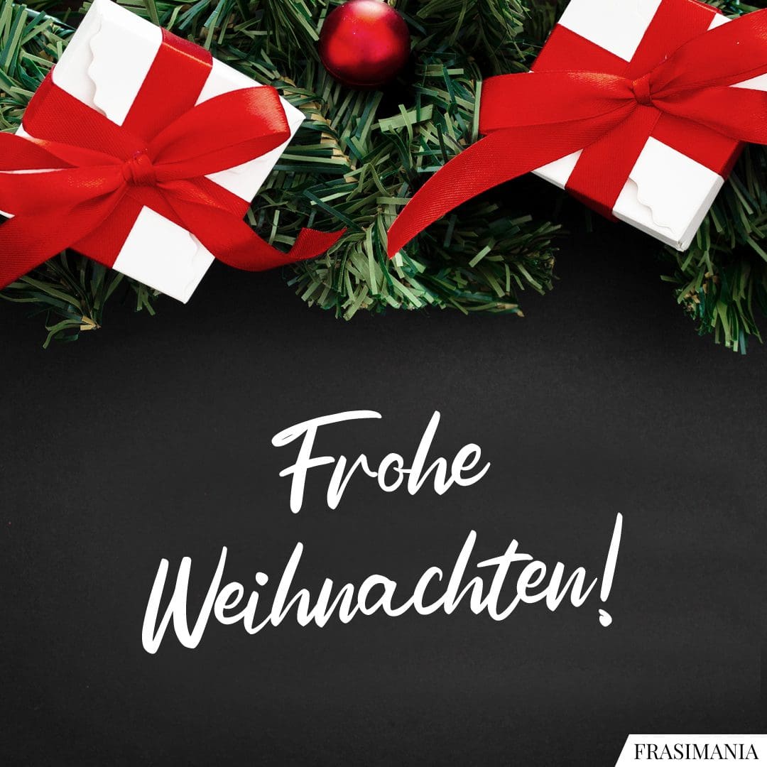 Frohe Weihnachten!