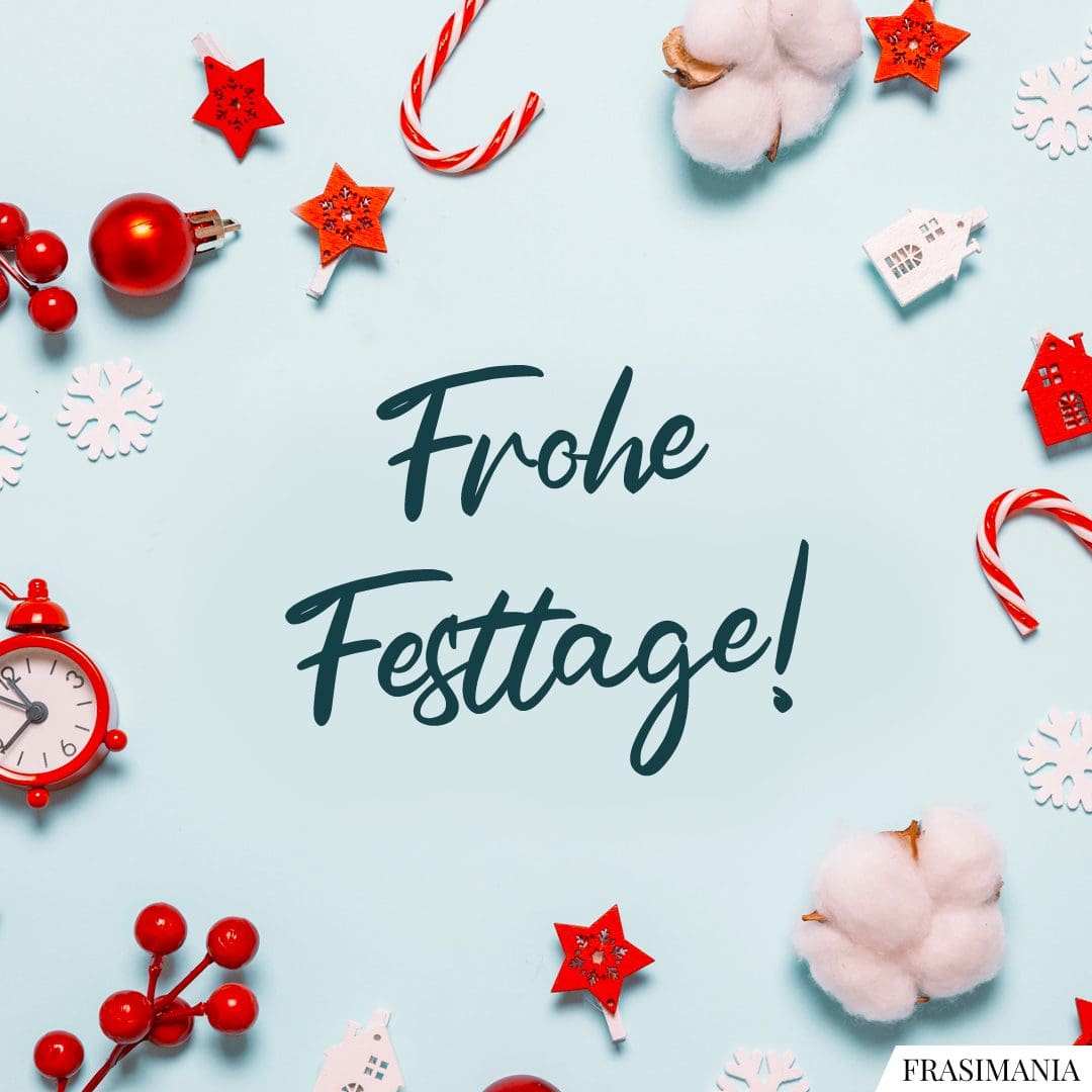 Frohe Festtage!