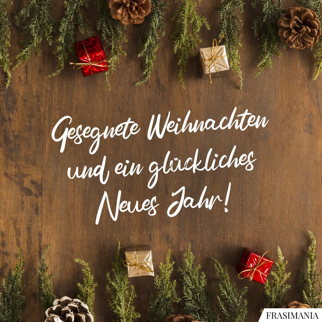 Gesegnete Weihnachten und ein glückliches Neues Jahr!
