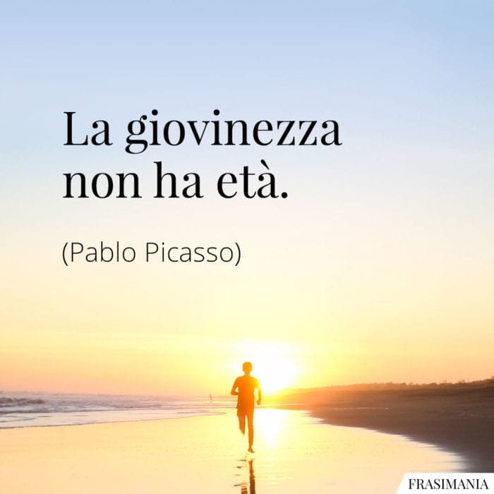 Frasi giovinezza età Picasso