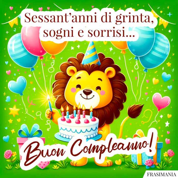 Sessant’anni di grinta, sogni e sorrisi… Buon Compleanno!