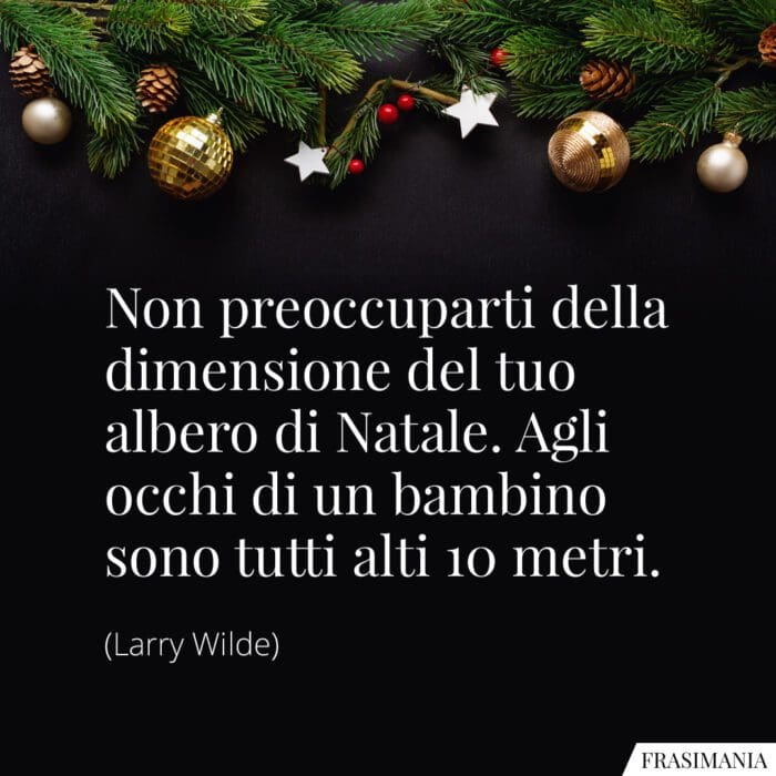 Frasi dimensione albero Natale Wilde