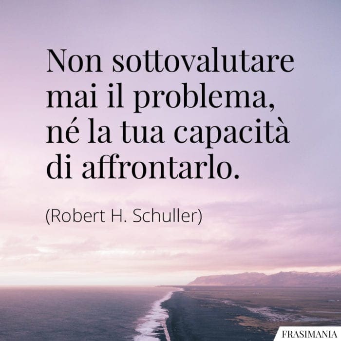 Frasi sottovalutare problema capacità Schuller