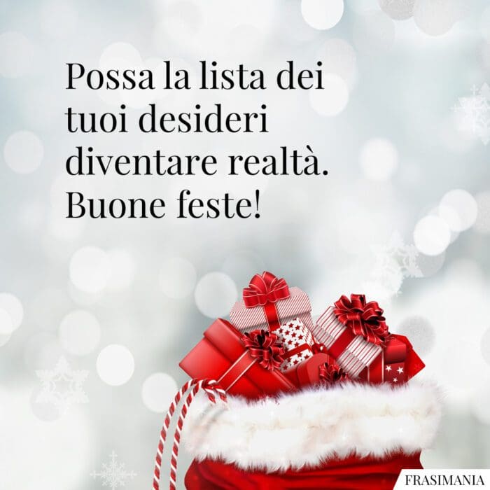 Auguri buone feste desideri