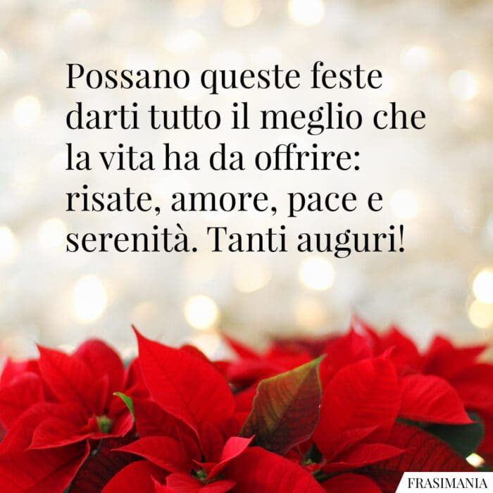 Auguri buone feste vita