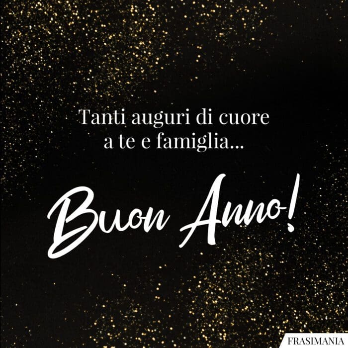 Buon Anno auguri te famiglia