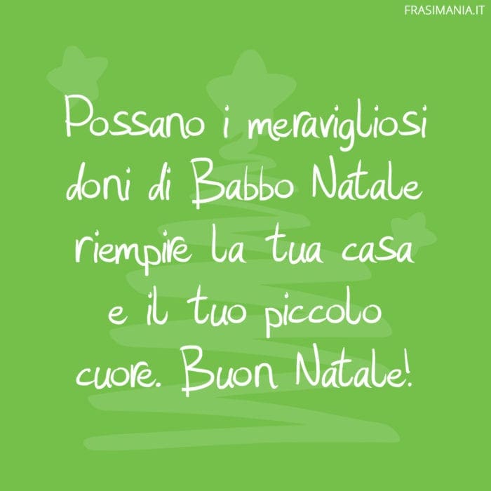 Frasi auguri Natale bambini doni