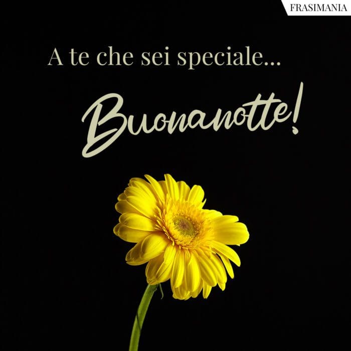 A te che sei speciale… Buonanotte!