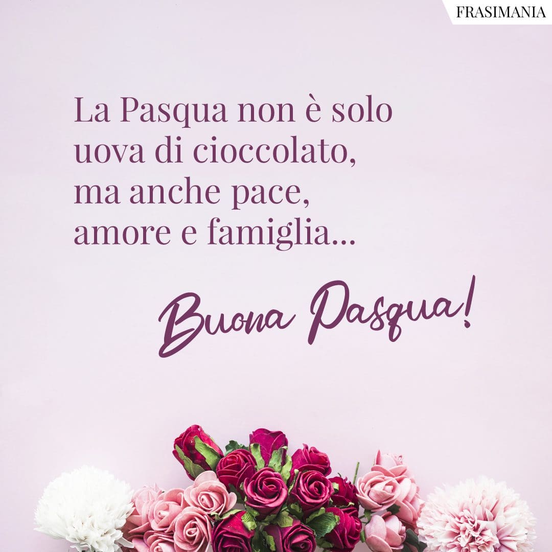 La Pasqua non è solo uova di cioccolato, ma anche pace, amore e famiglia... Tanti auguri!