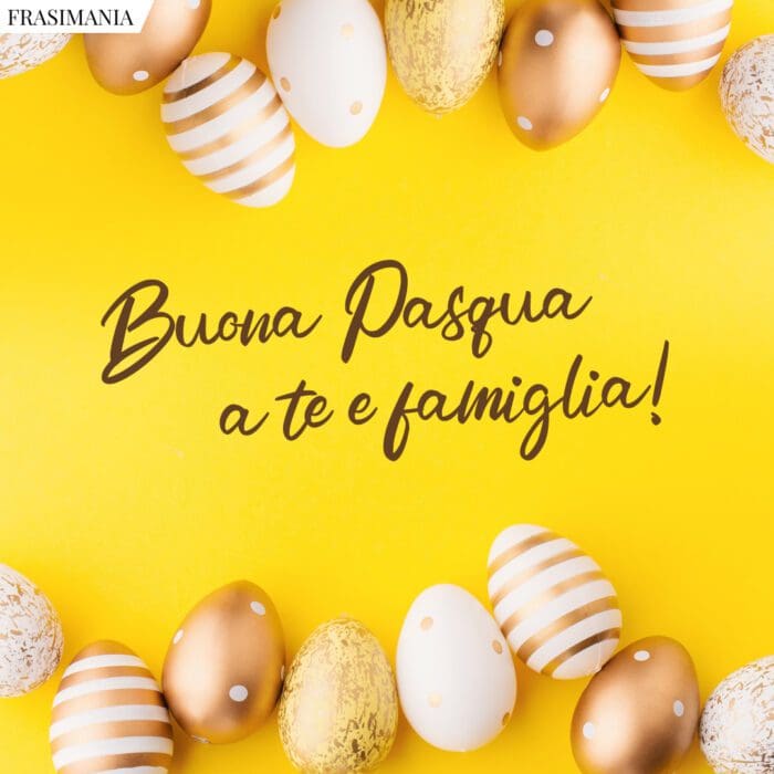 Frasi auguri buona Pasqua famiglia