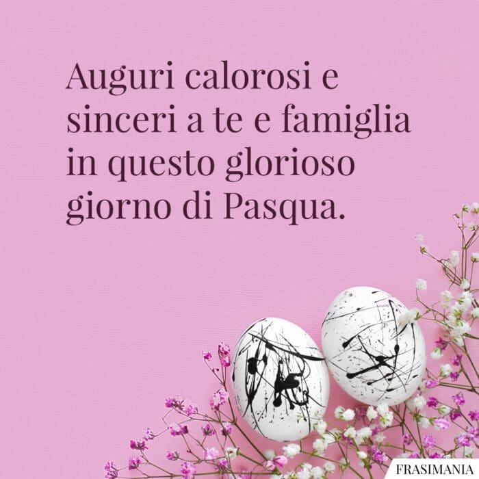 Frasi auguri buona Pasqua sinceri