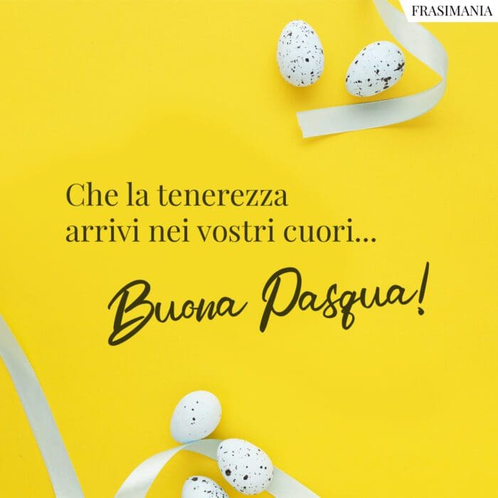 Che la tenerezza arrivi nei vostri cuori… Buona Pasqua!