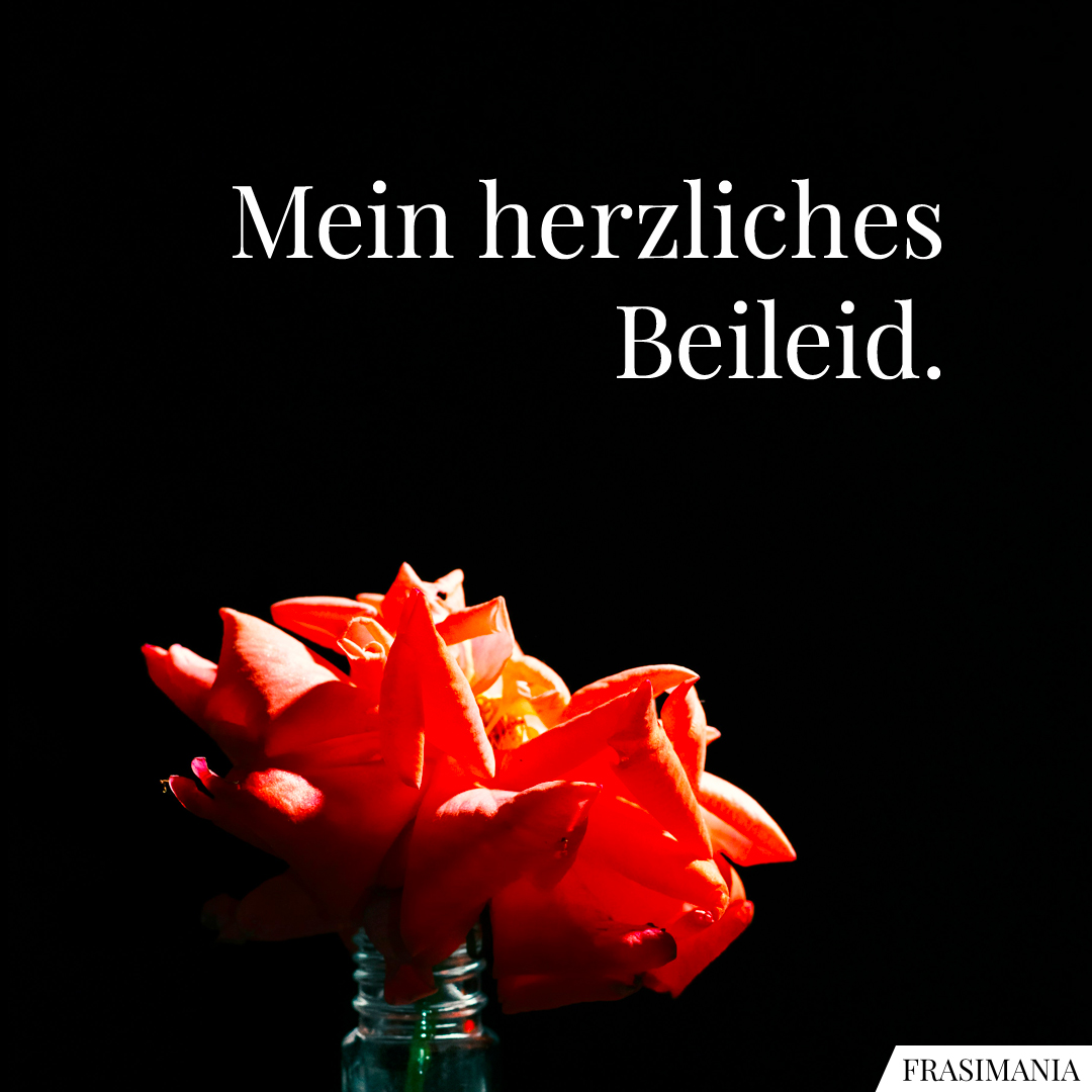 Mein herzliches Beileid.