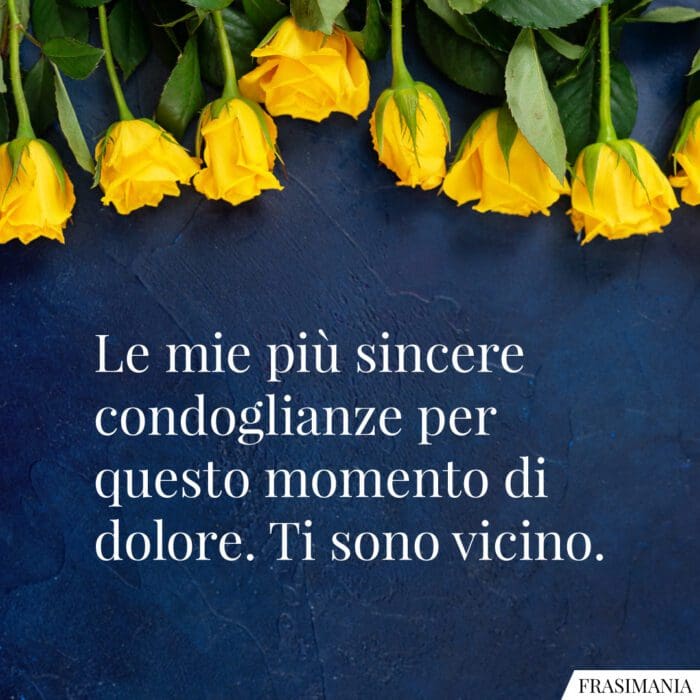 Frasi condoglianze vicino