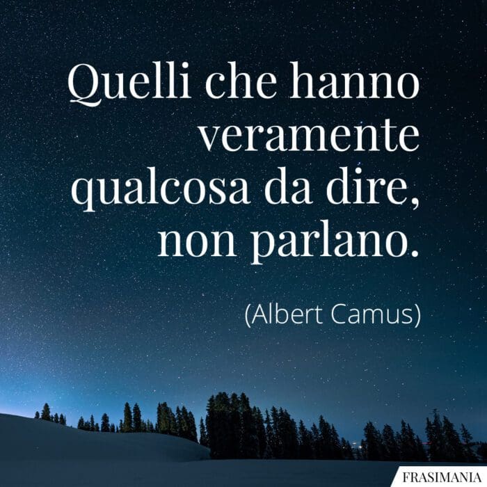 Frasi non parlano Camus