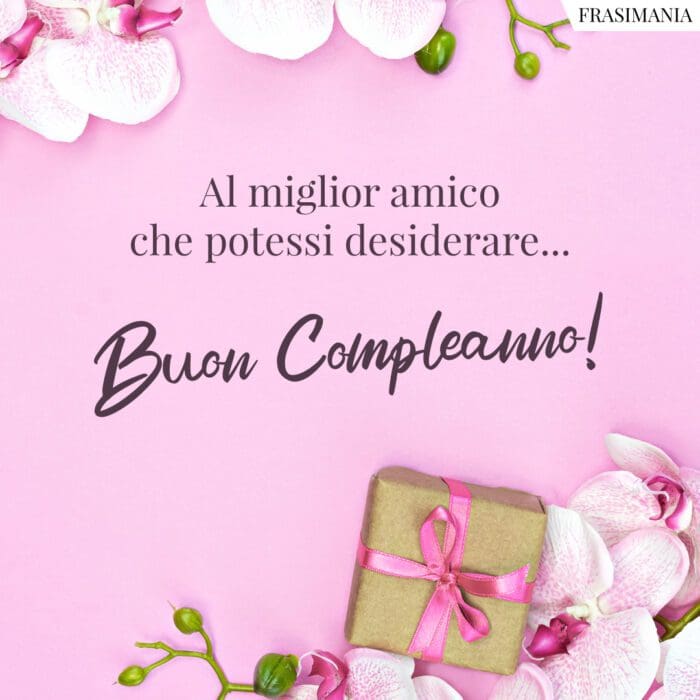 Buon compleanno amico desiderare