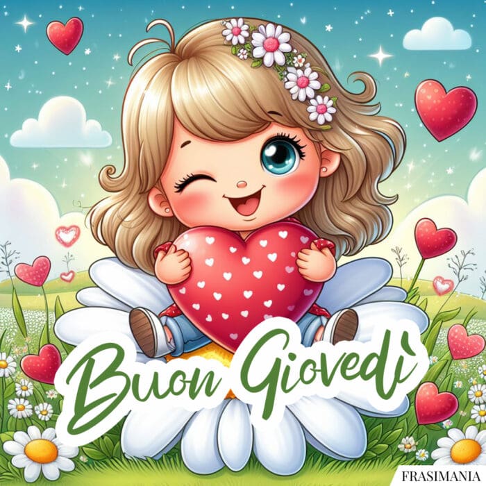 Buon Giovedì bimba cuore