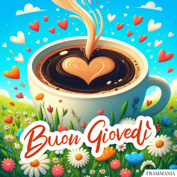 Buon Giovedì tazza caffè