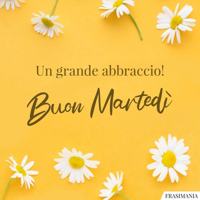 Un grande abbraccio! Buon Martedì.