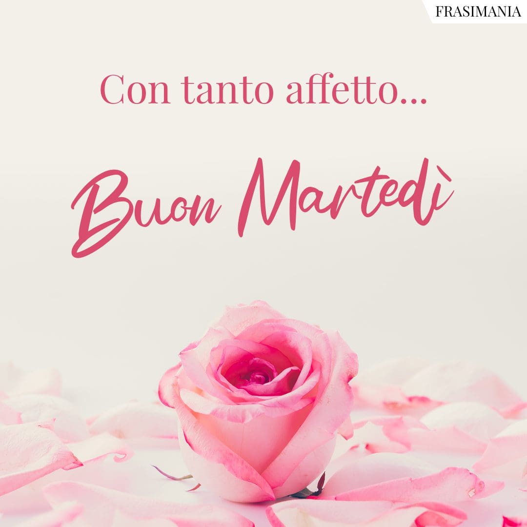 Con tanto affetto... Buon Martedì.