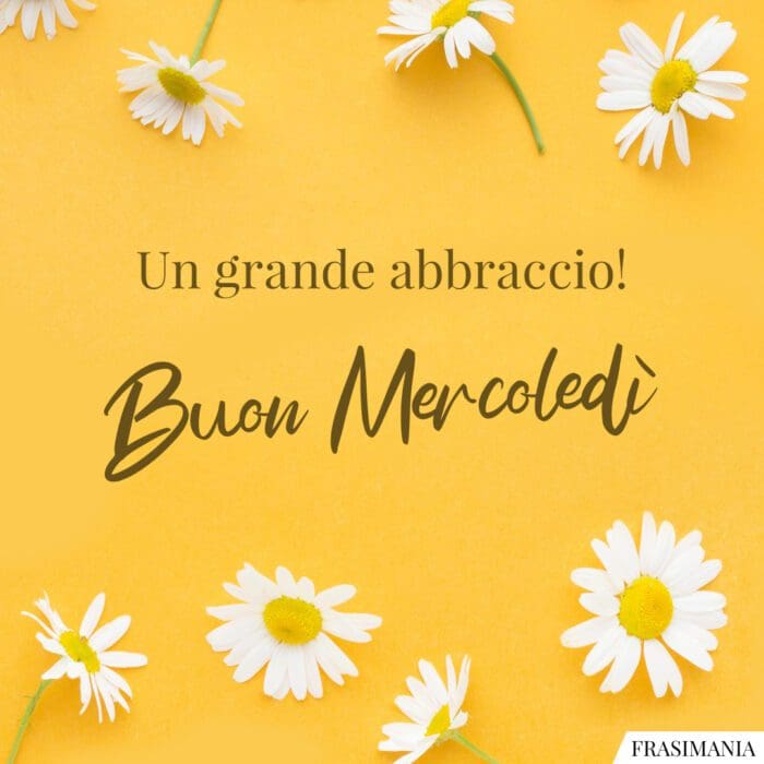 Un grande abbraccio! Buon Mercoledì.