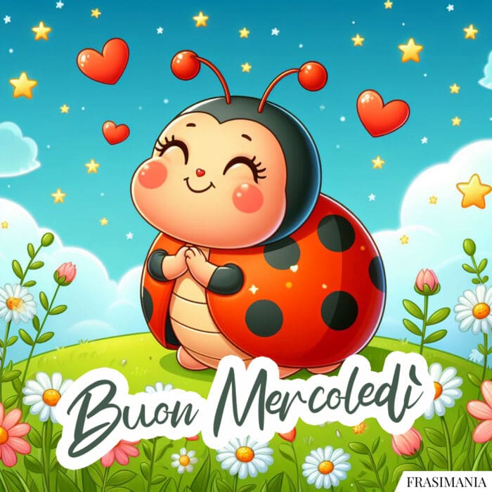 Buon Mercoledì coccinella