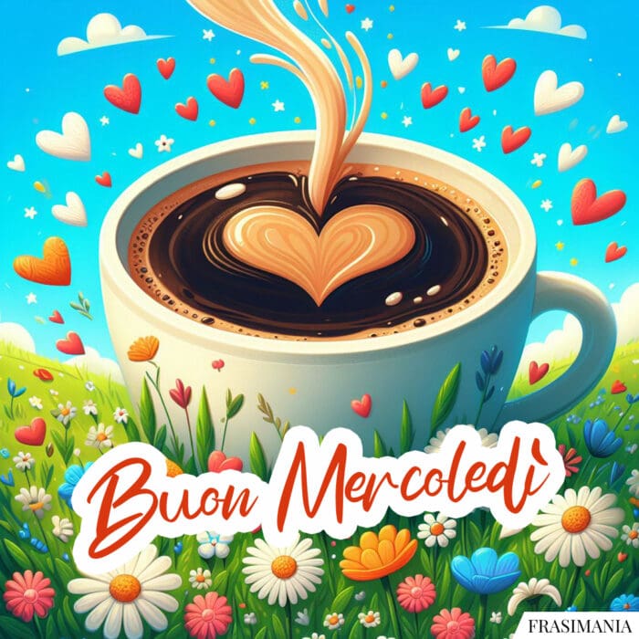 Buon Mercoledì tazza caffè