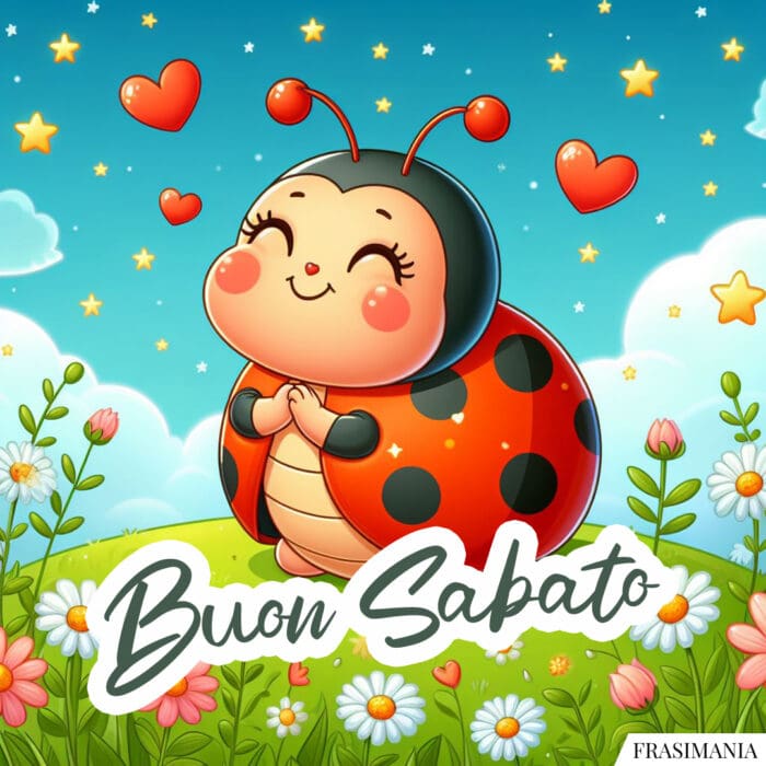 Buon Sabato coccinella