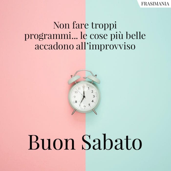 Buon Sabato programmi