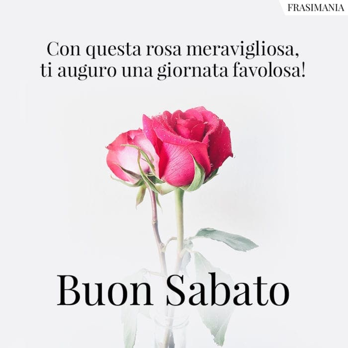 Buon Sabato rosa