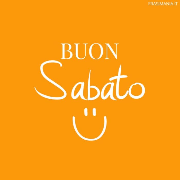 Buon Sabato smile