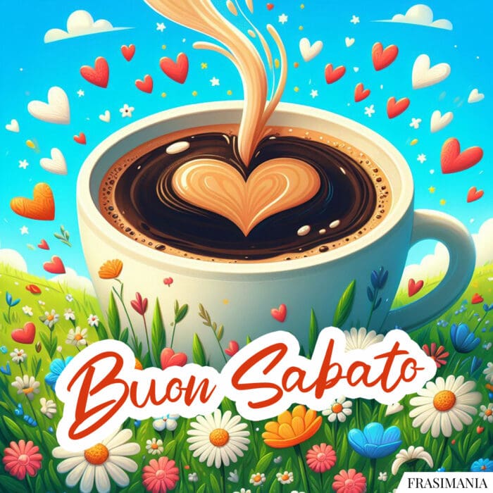 Buon Sabato tazza caffè