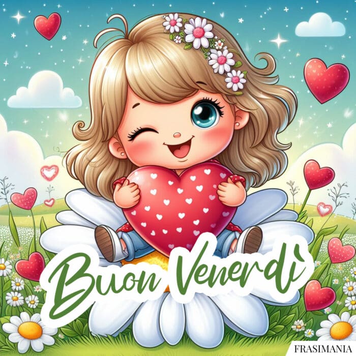 Buon Venerdì bimba cuore