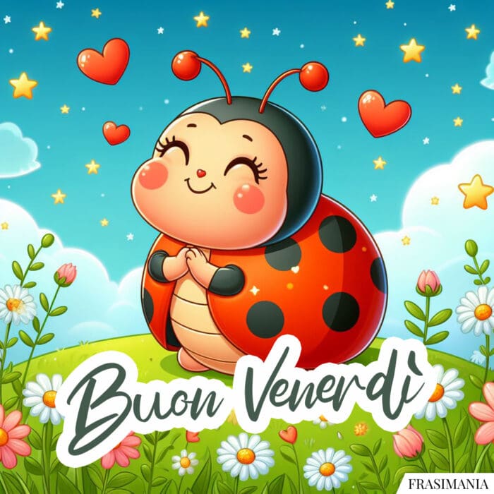 Buon Venerdì coccinella