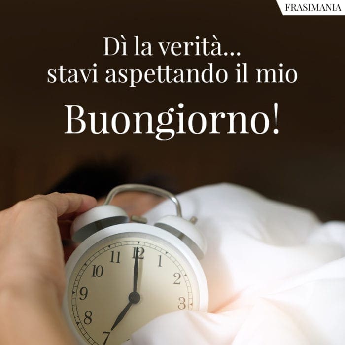 Buongiorno aspettando