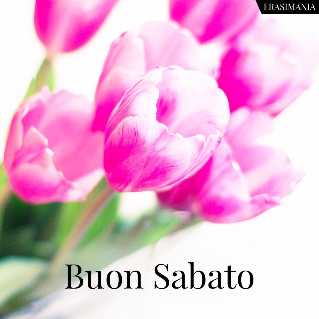Buon Sabato.