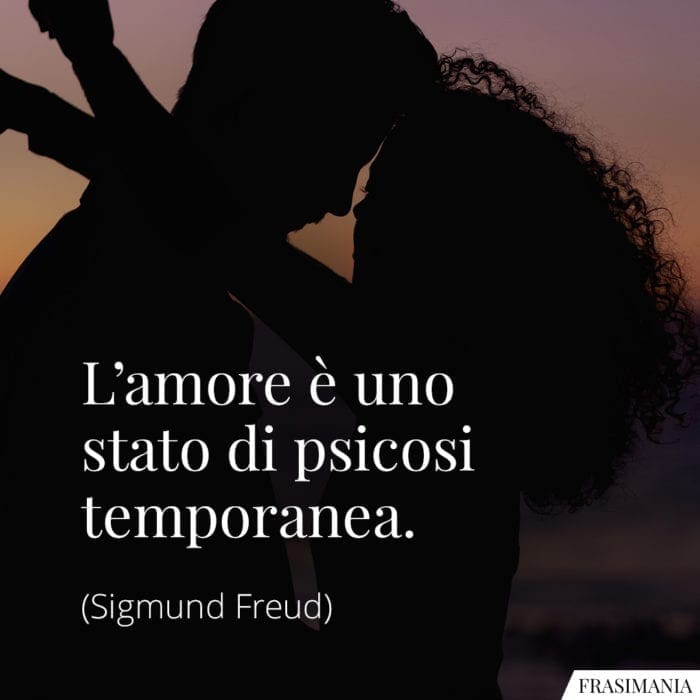 L'amore è uno stato di psicosi temporanea.