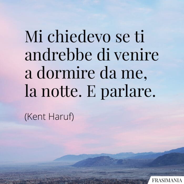 Frasi dormire parlare Haruf