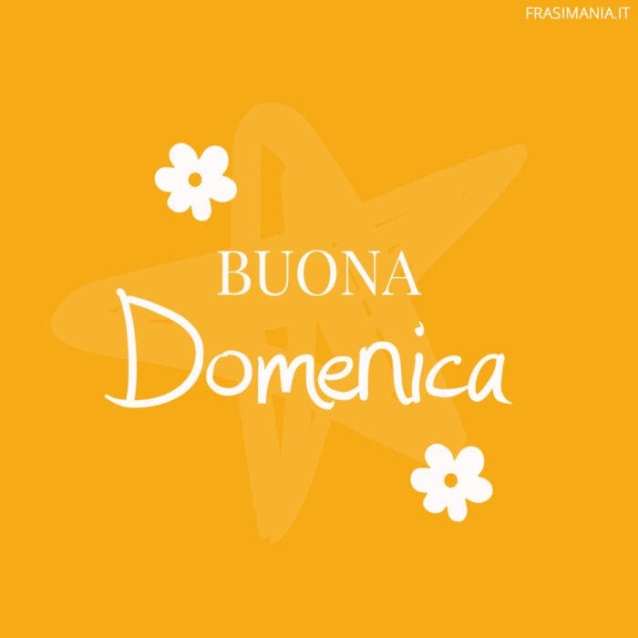 Buona Domenica.