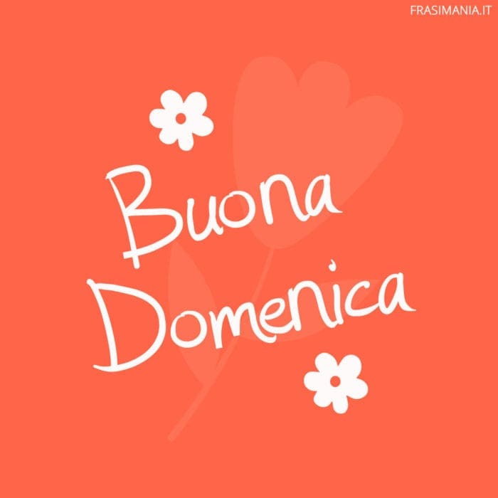 Buona Domenica.