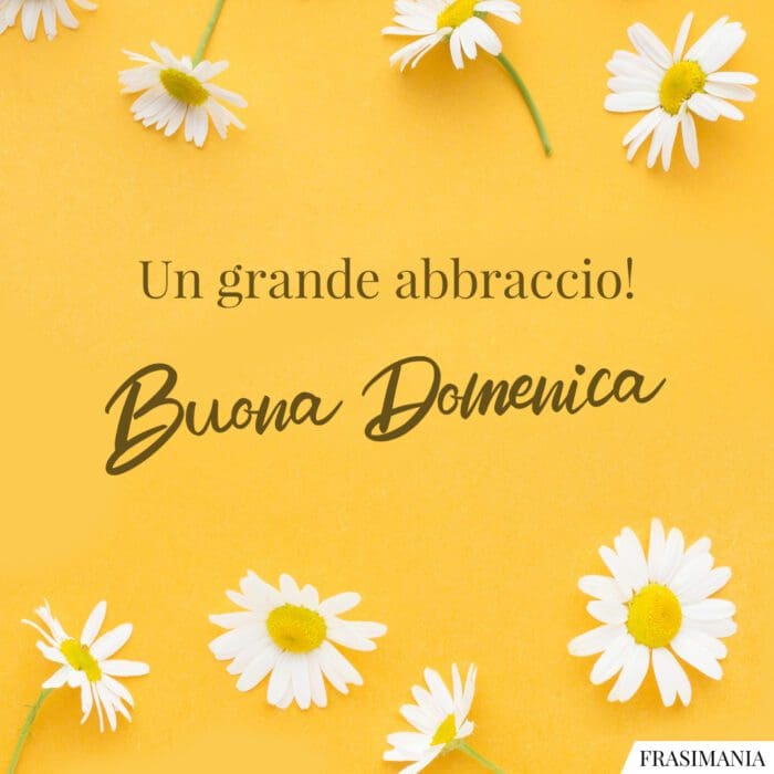 Un grande abbraccio! Buona Domenica.