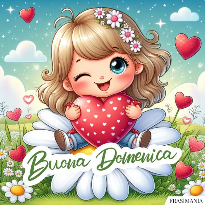 Buona Domenica bimba cuore