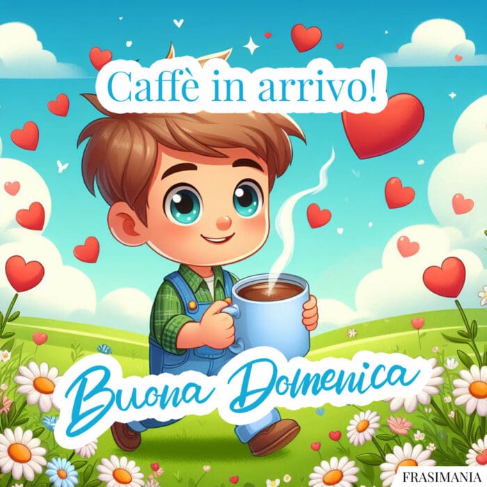 Caffè in arrivo! Buona Domenica.