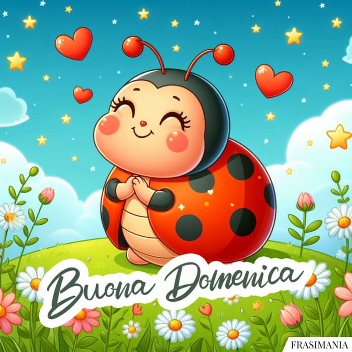 Buona Domenica coccinella