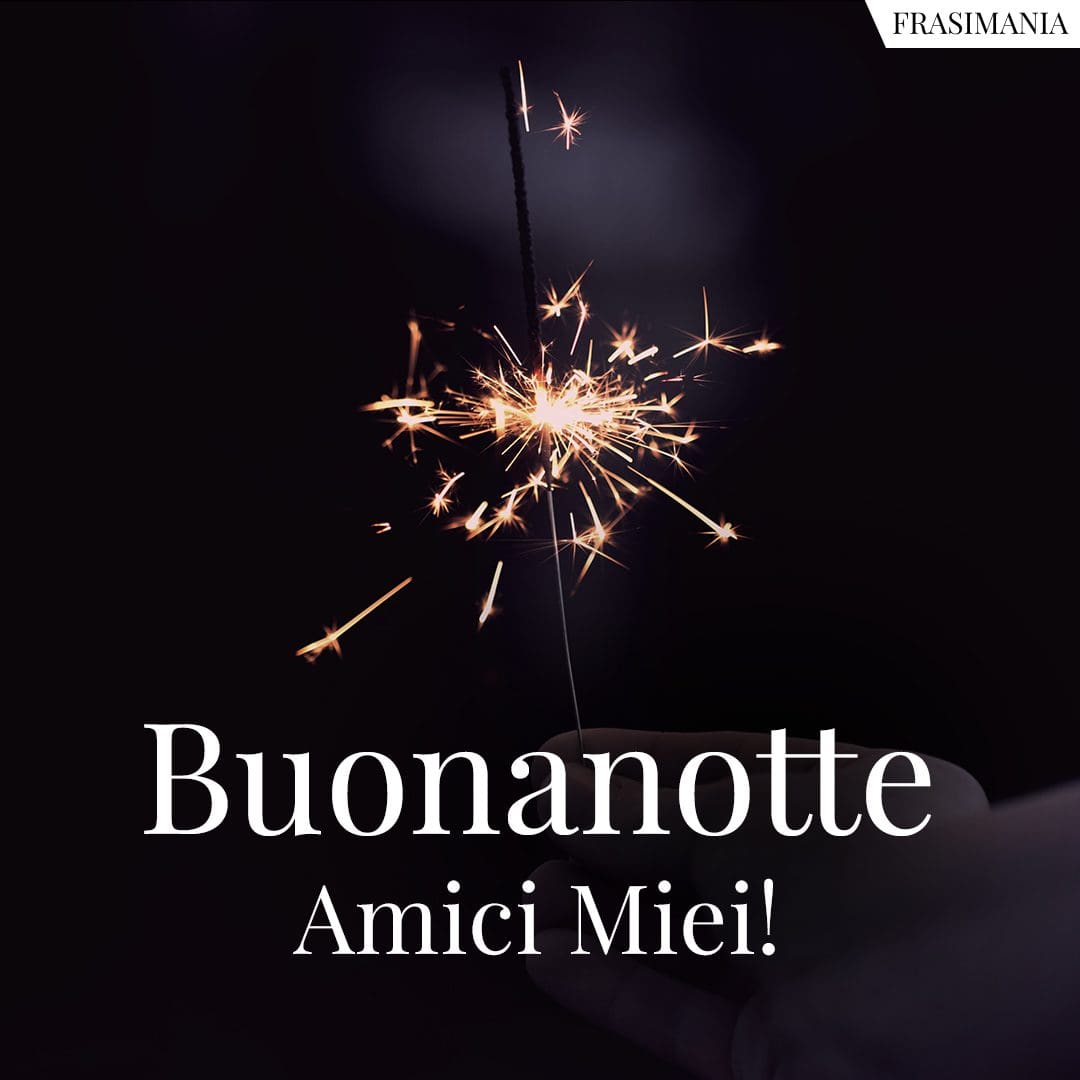 Buonanotte Amici Miei!