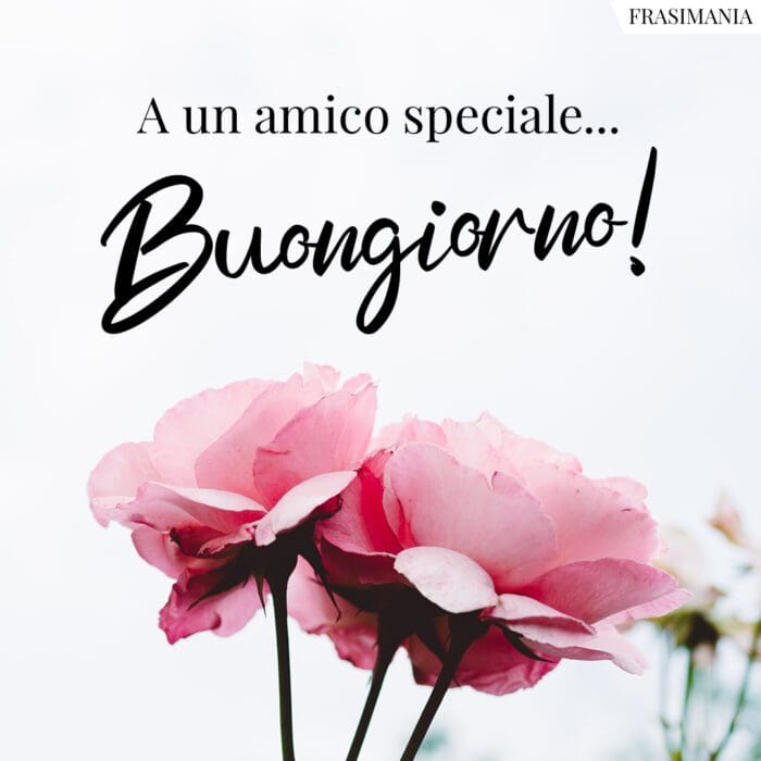 Buongiorno amico speciale