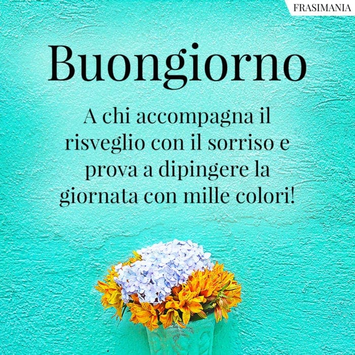 Buongiorno sorriso colori