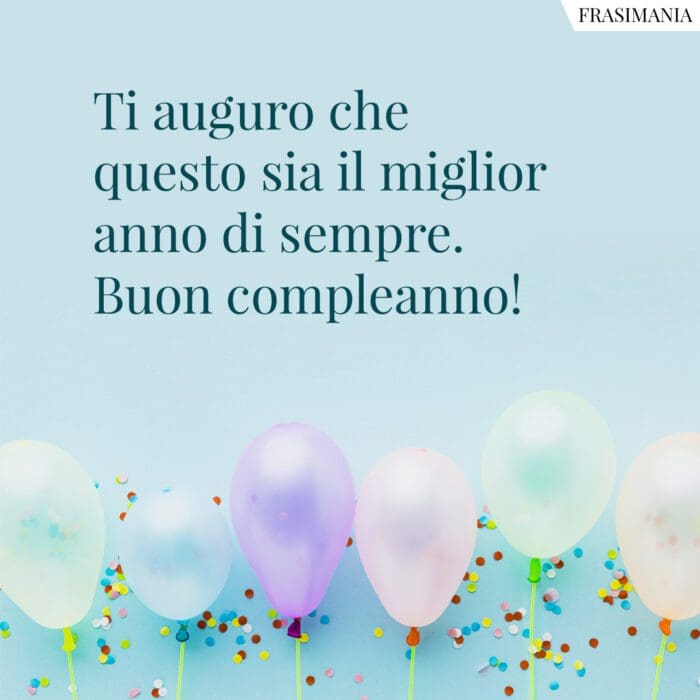 Frasi auguri buon compleanno anno